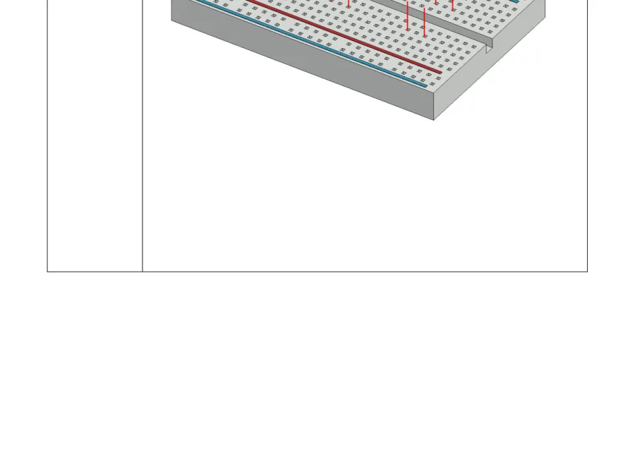 לוח הניסוי עם שלושת הכפתורים בבסיס