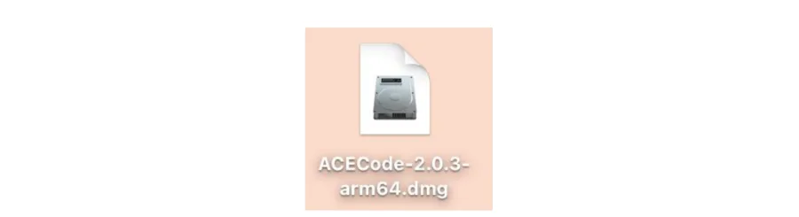 קובץ ההתקנה ACECode dmg